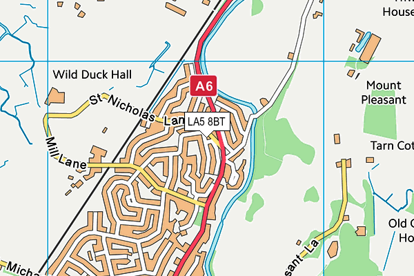 LA5 8BT map - OS VectorMap District (Ordnance Survey)