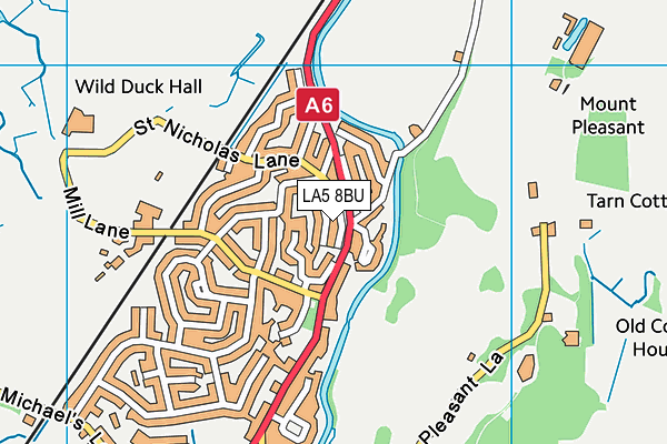 LA5 8BU map - OS VectorMap District (Ordnance Survey)