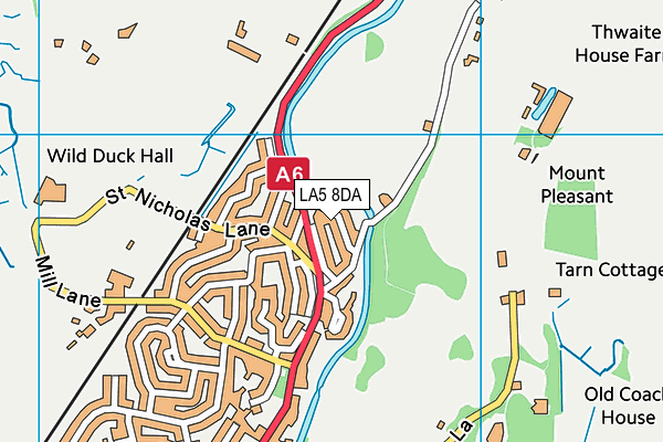 LA5 8DA map - OS VectorMap District (Ordnance Survey)