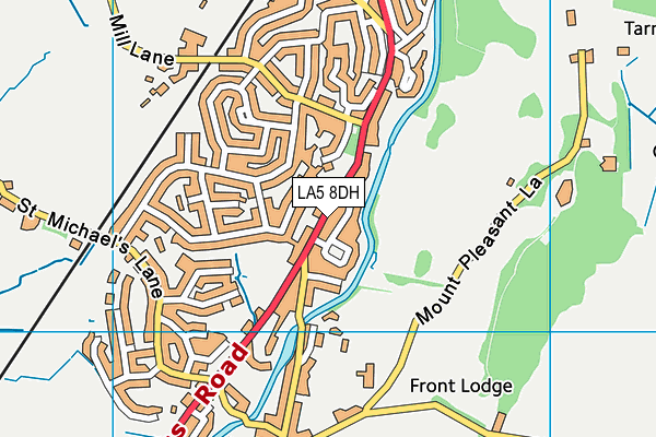 Bolton-le-sands Cricket Club map (LA5 8DH) - OS VectorMap District (Ordnance Survey)