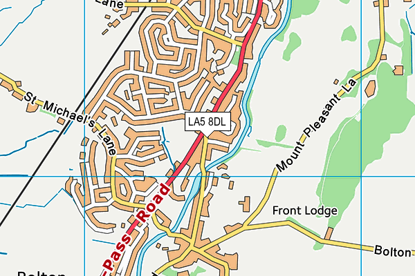 LA5 8DL map - OS VectorMap District (Ordnance Survey)