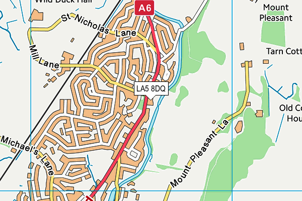 LA5 8DQ map - OS VectorMap District (Ordnance Survey)