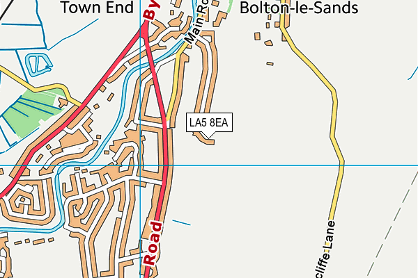 LA5 8EA map - OS VectorMap District (Ordnance Survey)