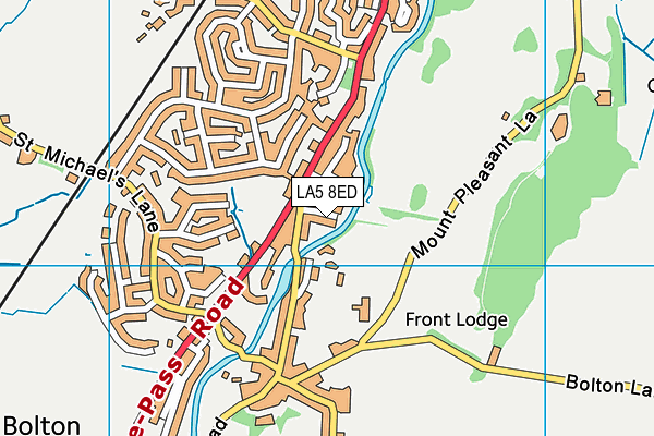 LA5 8ED map - OS VectorMap District (Ordnance Survey)