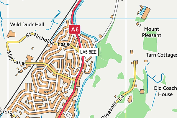 LA5 8EE map - OS VectorMap District (Ordnance Survey)