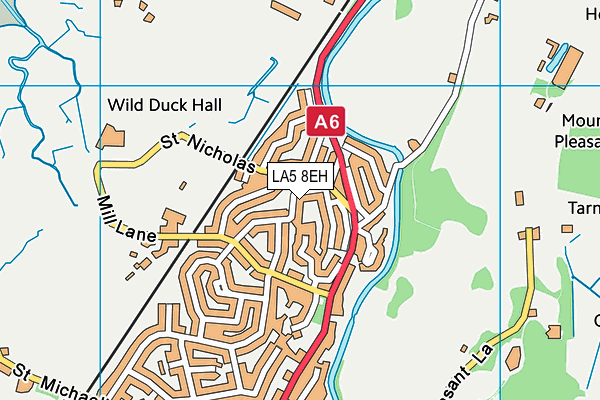 LA5 8EH map - OS VectorMap District (Ordnance Survey)