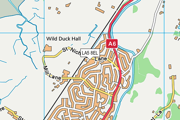 LA5 8EL map - OS VectorMap District (Ordnance Survey)
