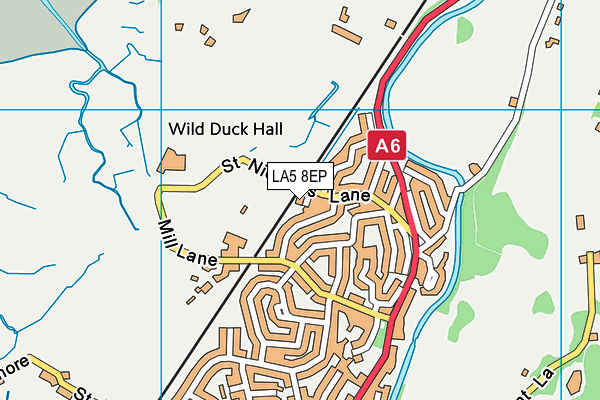 LA5 8EP map - OS VectorMap District (Ordnance Survey)