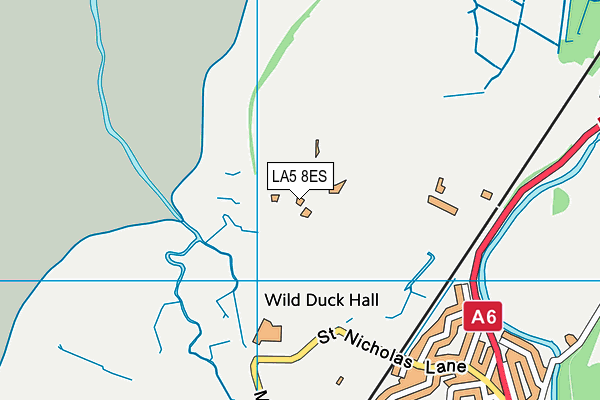 LA5 8ES map - OS VectorMap District (Ordnance Survey)