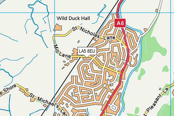 LA5 8EU map - OS VectorMap District (Ordnance Survey)