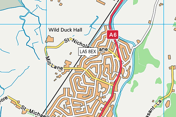 LA5 8EX map - OS VectorMap District (Ordnance Survey)