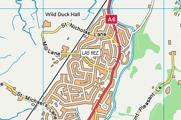 LA5 8EZ map - OS VectorMap District (Ordnance Survey)