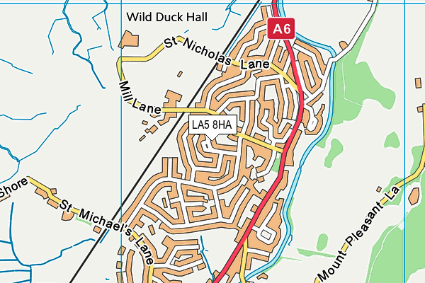 LA5 8HA map - OS VectorMap District (Ordnance Survey)