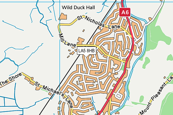 LA5 8HB map - OS VectorMap District (Ordnance Survey)
