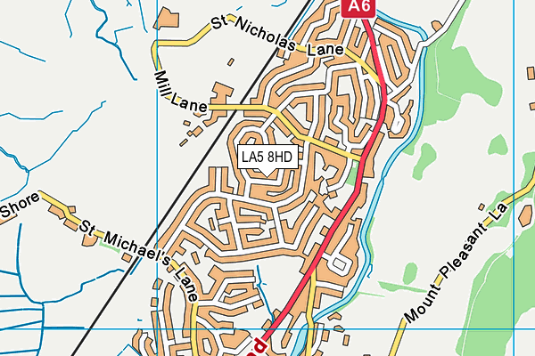 LA5 8HD map - OS VectorMap District (Ordnance Survey)