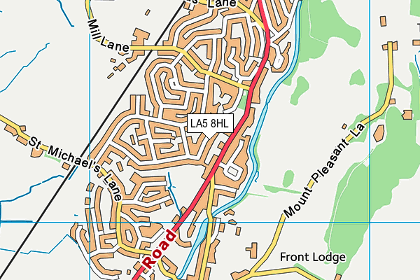 LA5 8HL map - OS VectorMap District (Ordnance Survey)