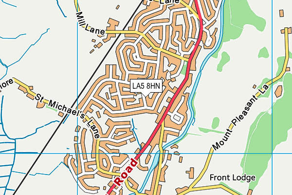 LA5 8HN map - OS VectorMap District (Ordnance Survey)