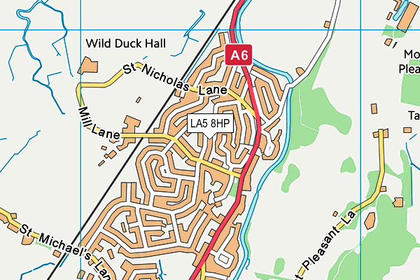 LA5 8HP map - OS VectorMap District (Ordnance Survey)