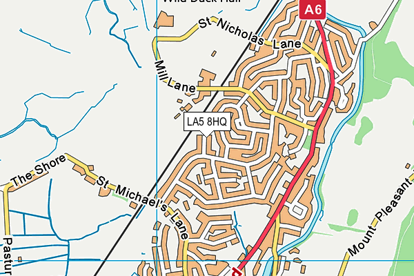 LA5 8HQ map - OS VectorMap District (Ordnance Survey)