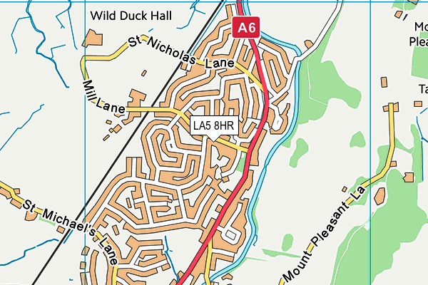 LA5 8HR map - OS VectorMap District (Ordnance Survey)