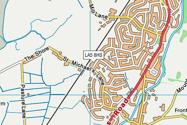 LA5 8HS map - OS VectorMap District (Ordnance Survey)