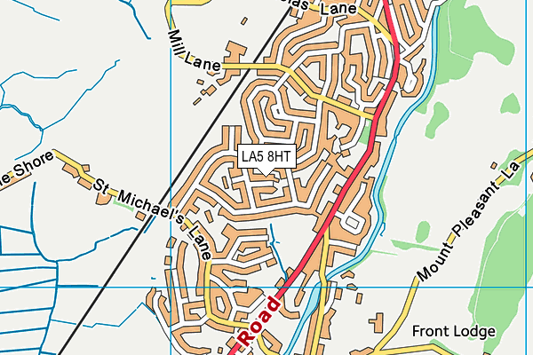 LA5 8HT map - OS VectorMap District (Ordnance Survey)