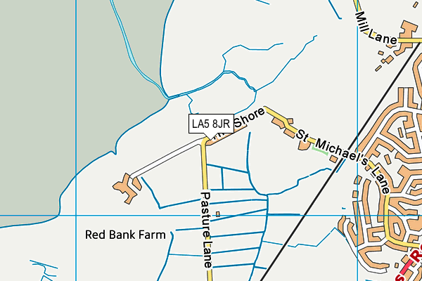 LA5 8JR map - OS VectorMap District (Ordnance Survey)