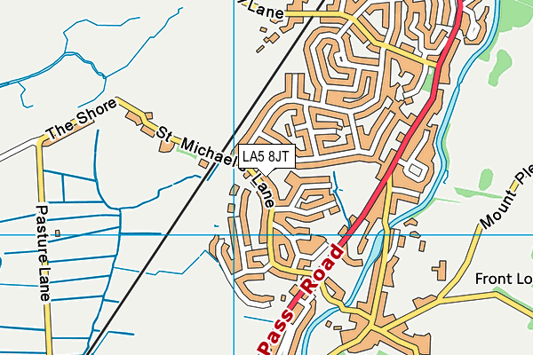 LA5 8JT map - OS VectorMap District (Ordnance Survey)