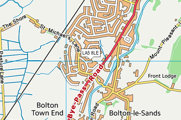 LA5 8LE map - OS VectorMap District (Ordnance Survey)