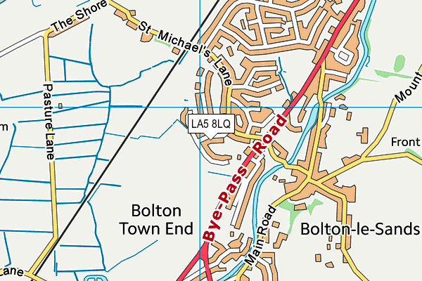 LA5 8LQ map - OS VectorMap District (Ordnance Survey)