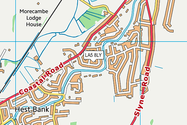 LA5 8LY map - OS VectorMap District (Ordnance Survey)