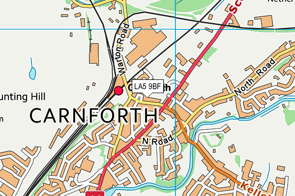 LA5 9BF map - OS VectorMap District (Ordnance Survey)