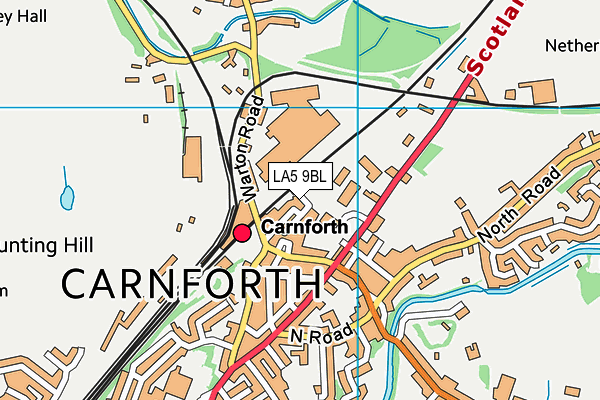 LA5 9BL map - OS VectorMap District (Ordnance Survey)