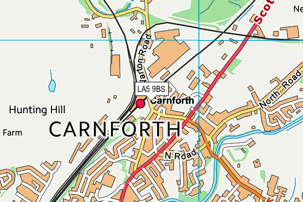 LA5 9BS map - OS VectorMap District (Ordnance Survey)