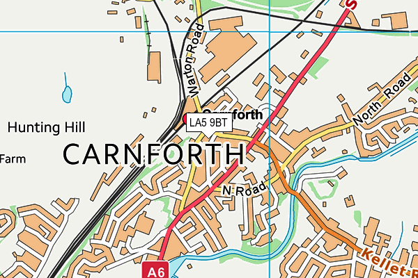 LA5 9BT map - OS VectorMap District (Ordnance Survey)