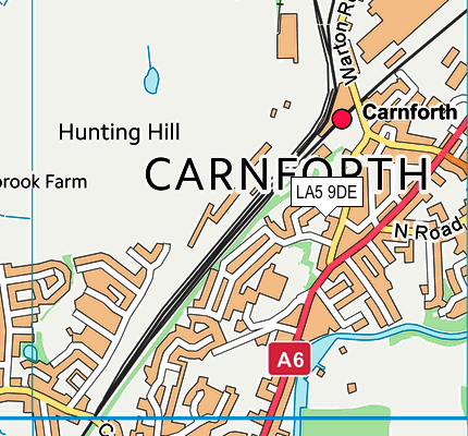 LA5 9DE map - OS VectorMap District (Ordnance Survey)