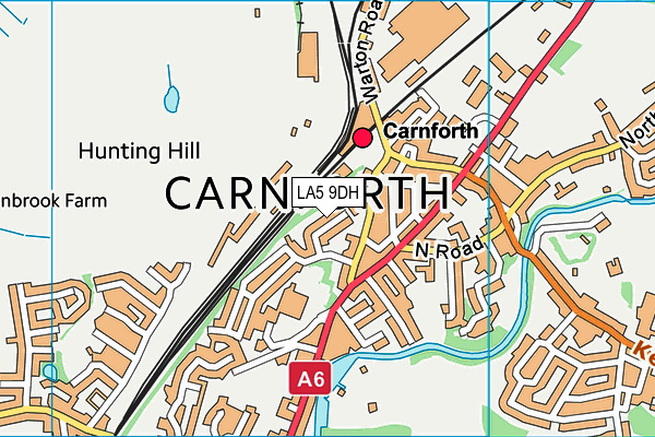 LA5 9DH map - OS VectorMap District (Ordnance Survey)