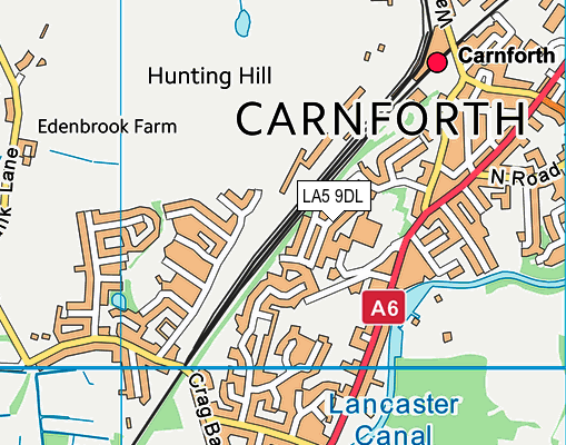 LA5 9DL map - OS VectorMap District (Ordnance Survey)