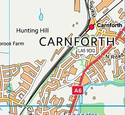 LA5 9DQ map - OS VectorMap District (Ordnance Survey)