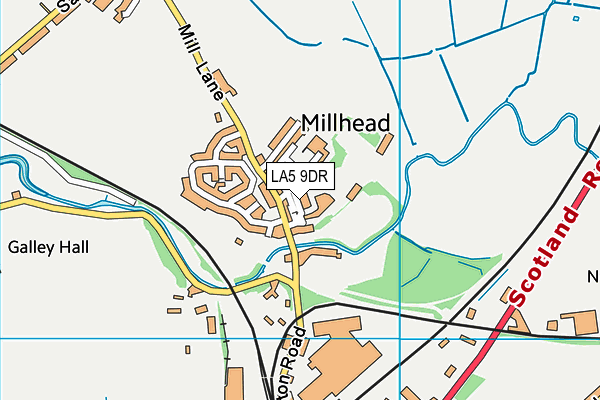 LA5 9DR map - OS VectorMap District (Ordnance Survey)