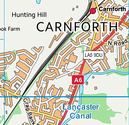 LA5 9DU map - OS VectorMap District (Ordnance Survey)