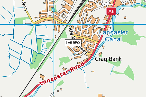 LA5 9EQ map - OS VectorMap District (Ordnance Survey)