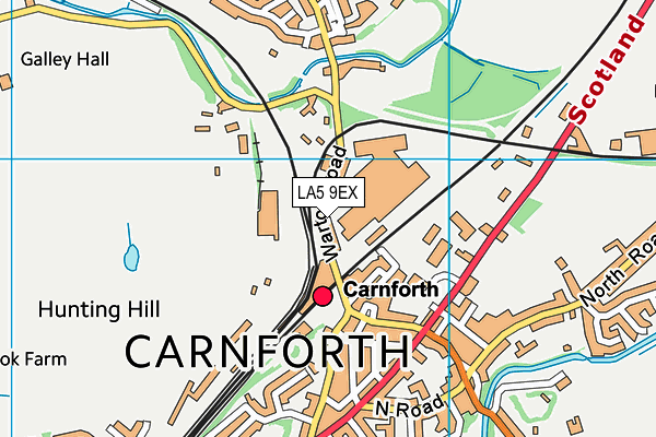 LA5 9EX map - OS VectorMap District (Ordnance Survey)