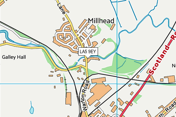 LA5 9EY map - OS VectorMap District (Ordnance Survey)