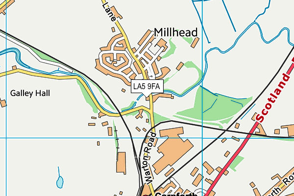 LA5 9FA map - OS VectorMap District (Ordnance Survey)