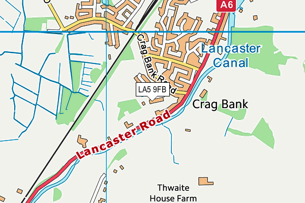 LA5 9FB map - OS VectorMap District (Ordnance Survey)