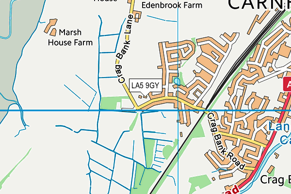 LA5 9GY map - OS VectorMap District (Ordnance Survey)