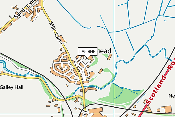 LA5 9HF map - OS VectorMap District (Ordnance Survey)