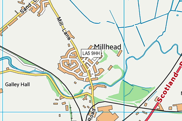 LA5 9HH map - OS VectorMap District (Ordnance Survey)