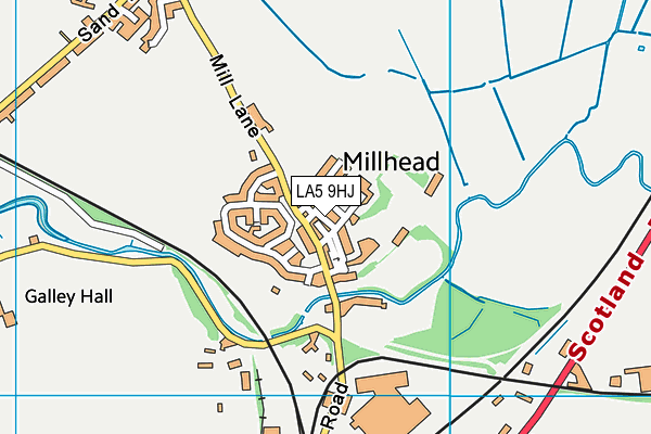 LA5 9HJ map - OS VectorMap District (Ordnance Survey)